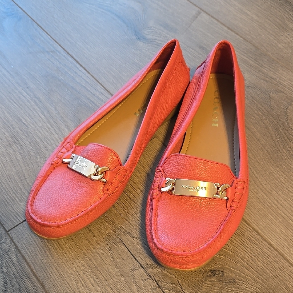 Coach Women's Coral Loafers